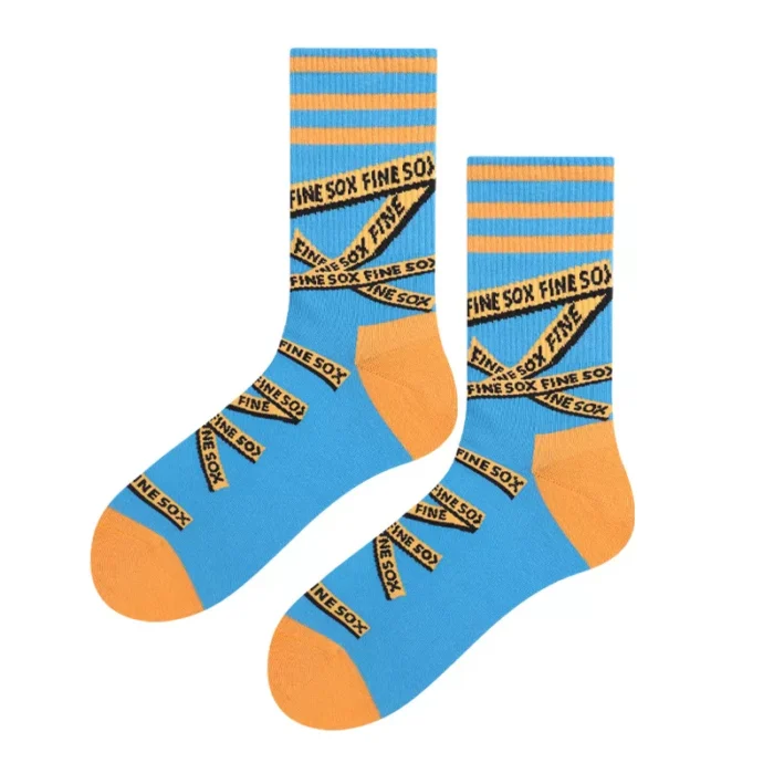 Women's Cotton Stripe Crew Sports Socks - Imagen 3