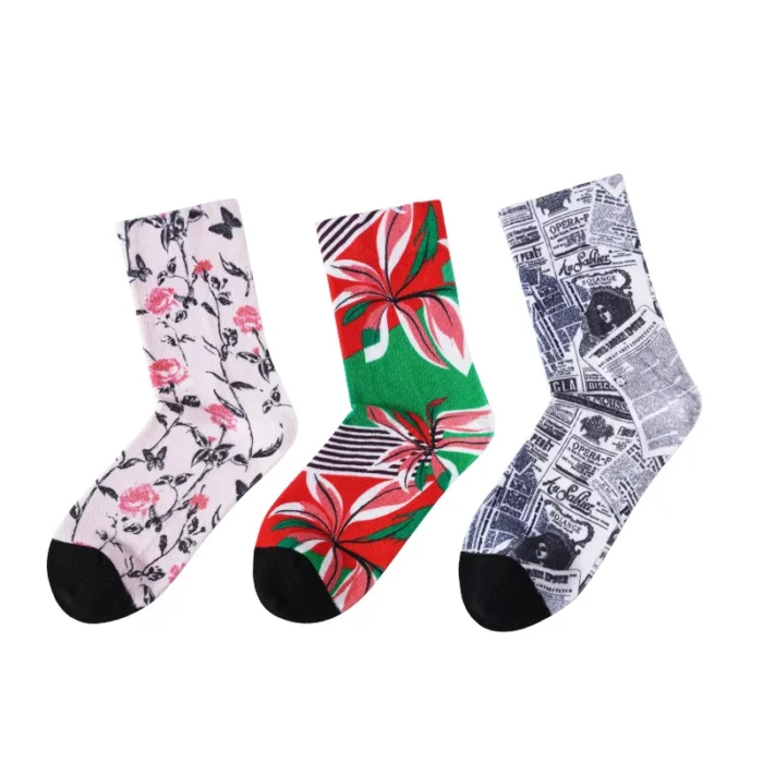 Women's Floral 3D Print Socks