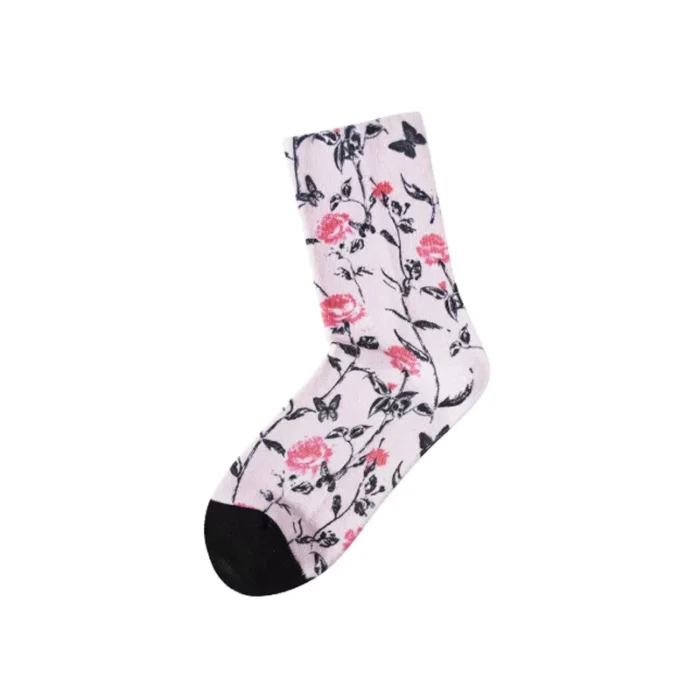 Women's Floral 3D Print Socks – Image 3