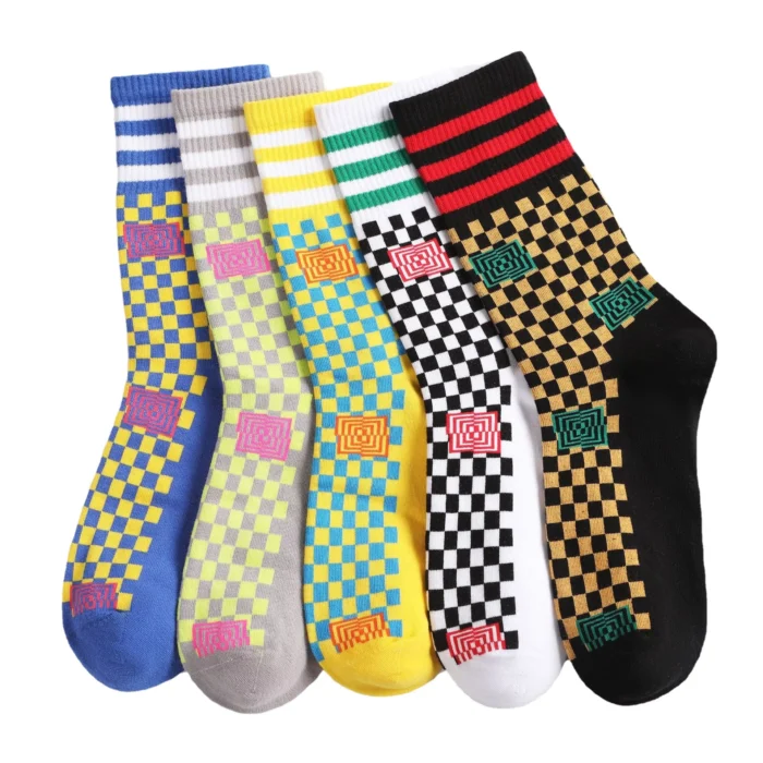 Women's checkerboard Sport Socks