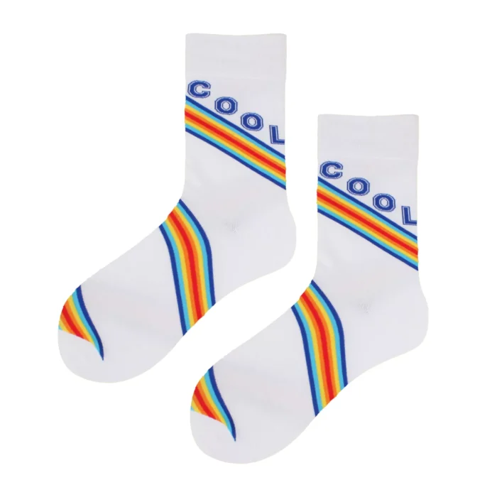 Women's Men's Rainbow Stripe Trendy Socks - Imagen 5