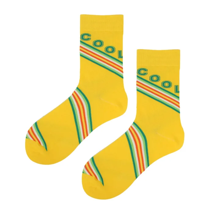 Women's Men's Rainbow Stripe Trendy Socks - Imagen 4