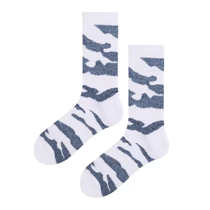 Camouflage Color Soft Cotton Man Women Sports Socks - Image 2