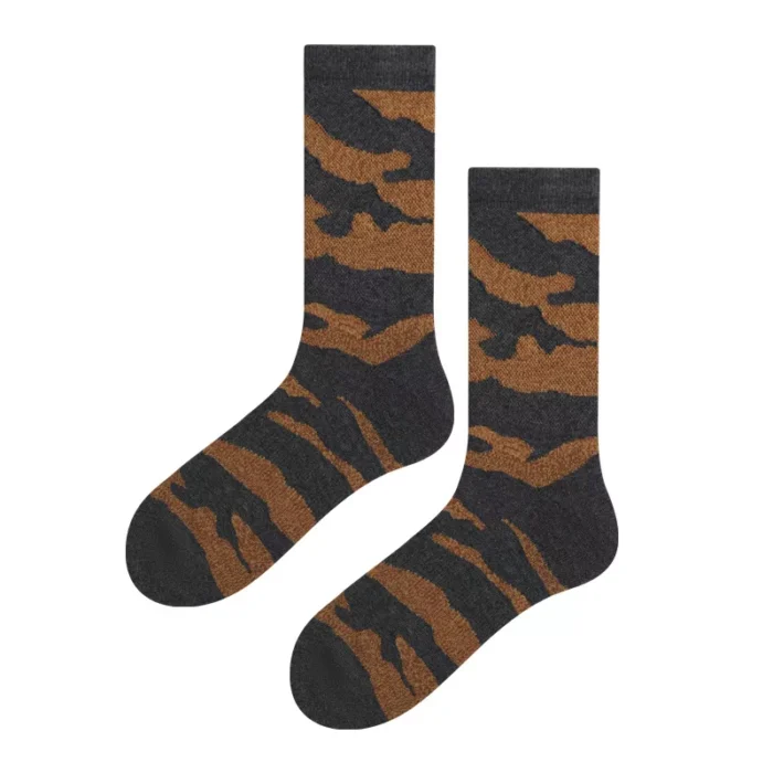 Camouflage Color Soft Cotton Man Women Sports Socks - Image 3