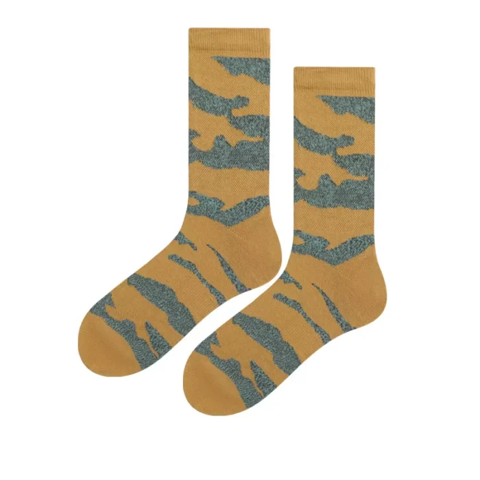 Camouflage Color Soft Cotton Man Women Sports Socks - Image 5