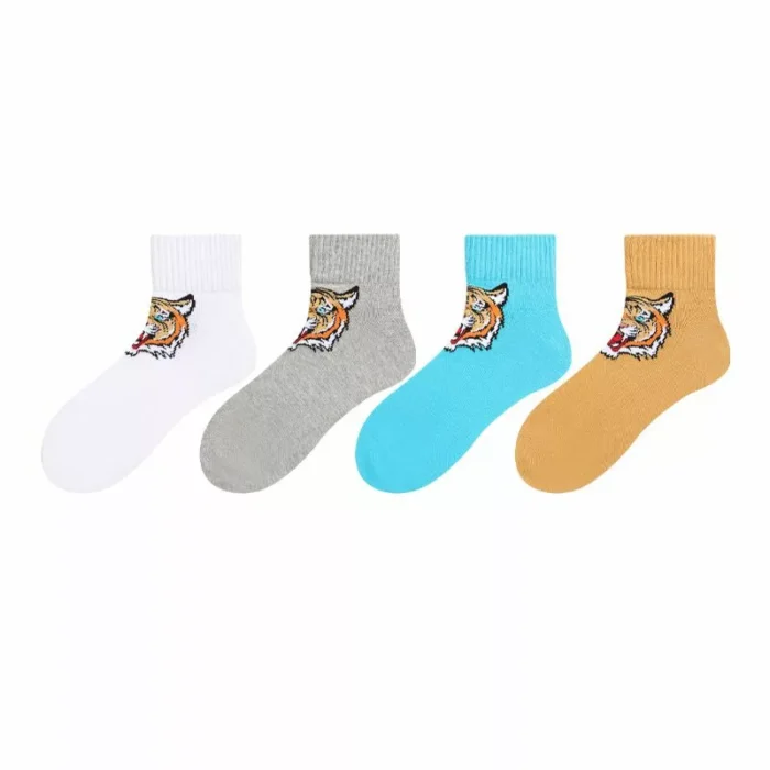 Women's Tiger Jacquard Ankle Socks