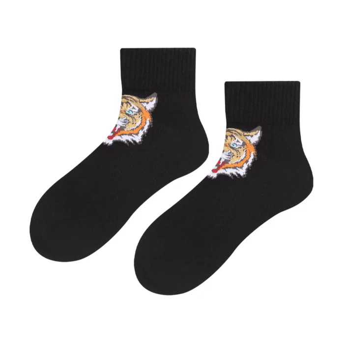 Women's Tiger Jacquard Ankle Socks – Image 2