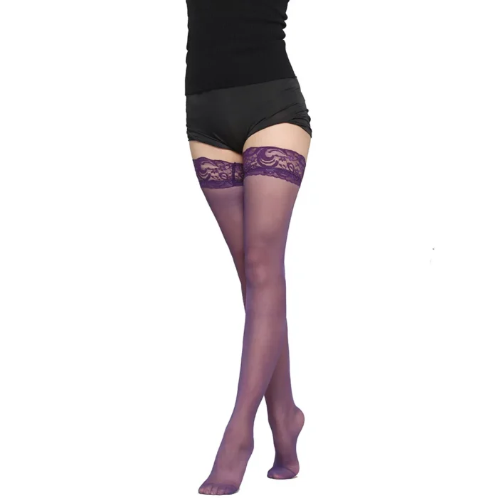 Over The Knee High Non slip Lace Sexy Stockings - Image 4