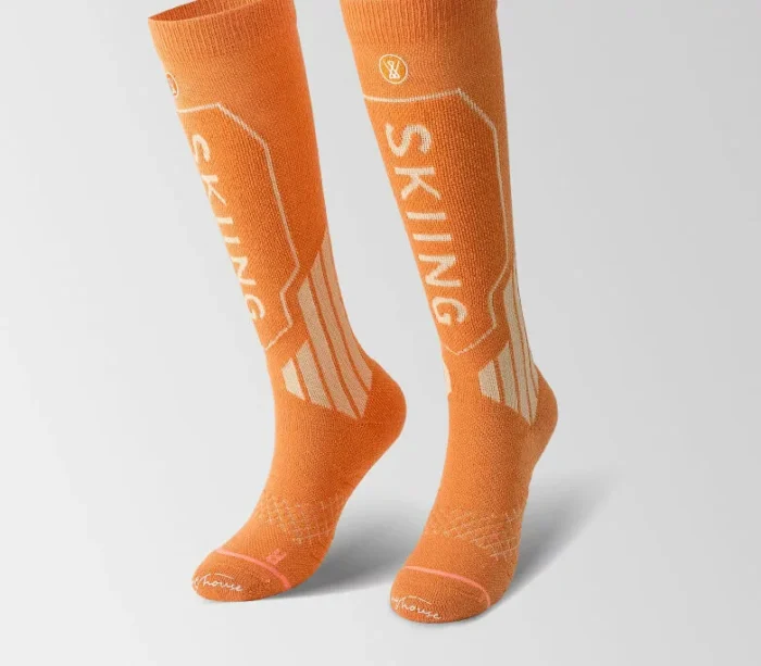 Women's knee high thickened woollen ski socks
