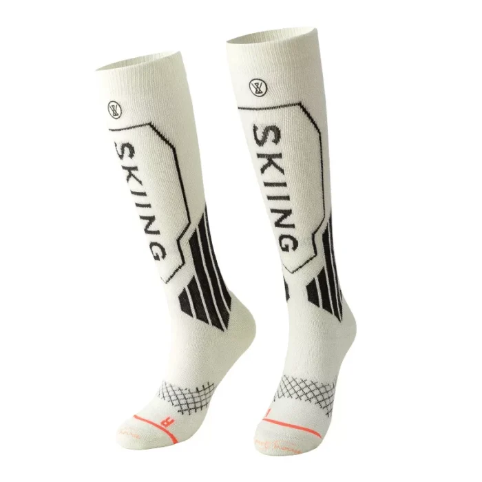 Women's knee high thickened woollen ski socks - Image 8