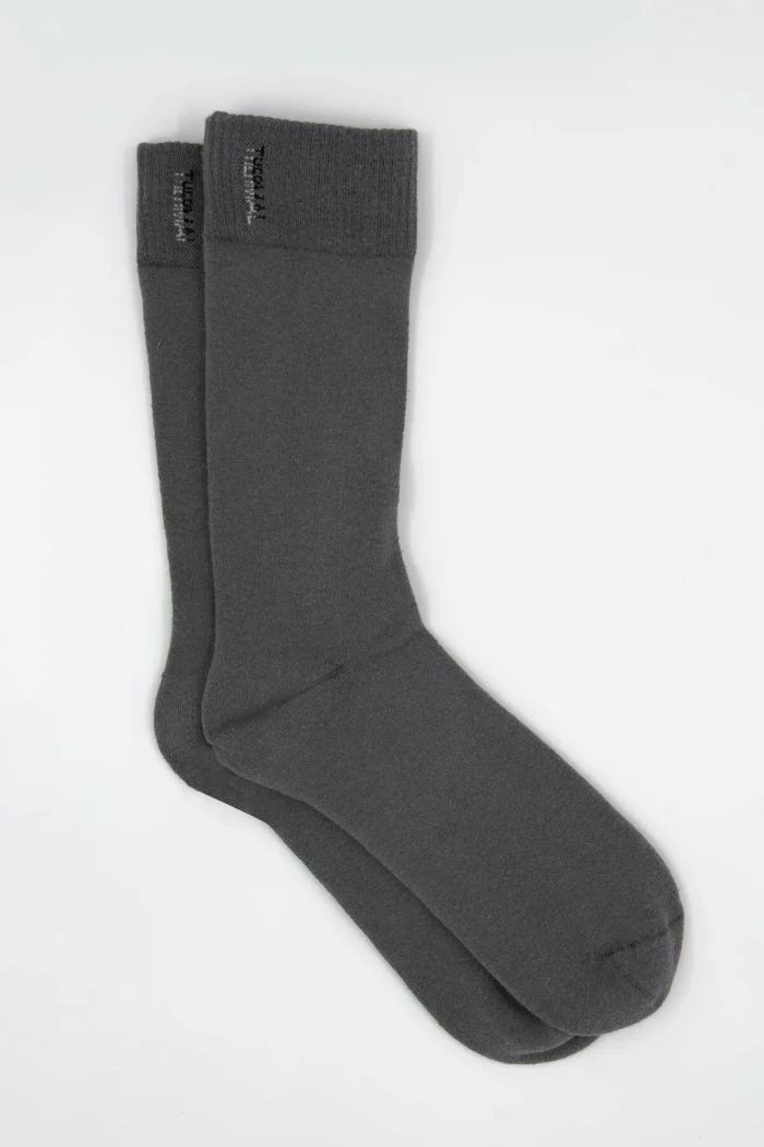 Men's dark grey navy blue Thermal Socks