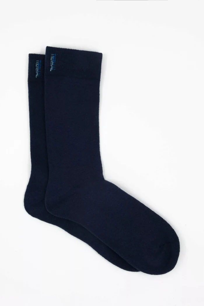 Men's dark grey navy blue Thermal Socks - Image 3