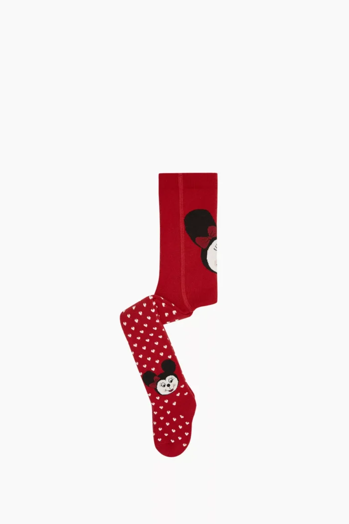 Baby's Minnie Pattern Red Pantyhose