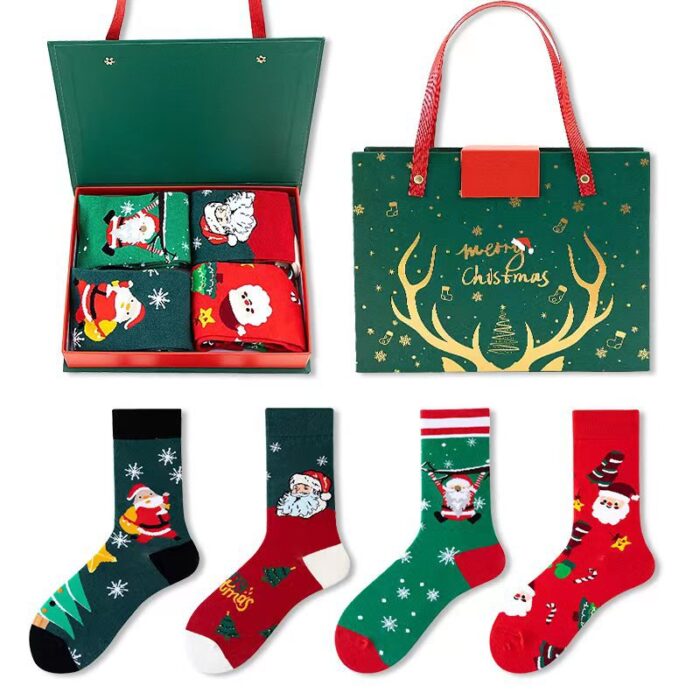 Christmas Cotton Socks Gift Box SICSIS0002 (1)